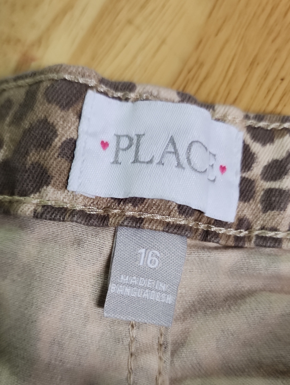 The Children's Place Girls Leopard Print Distressed Skinny Jeans Size 16 NWOT - Picture 9 of 9